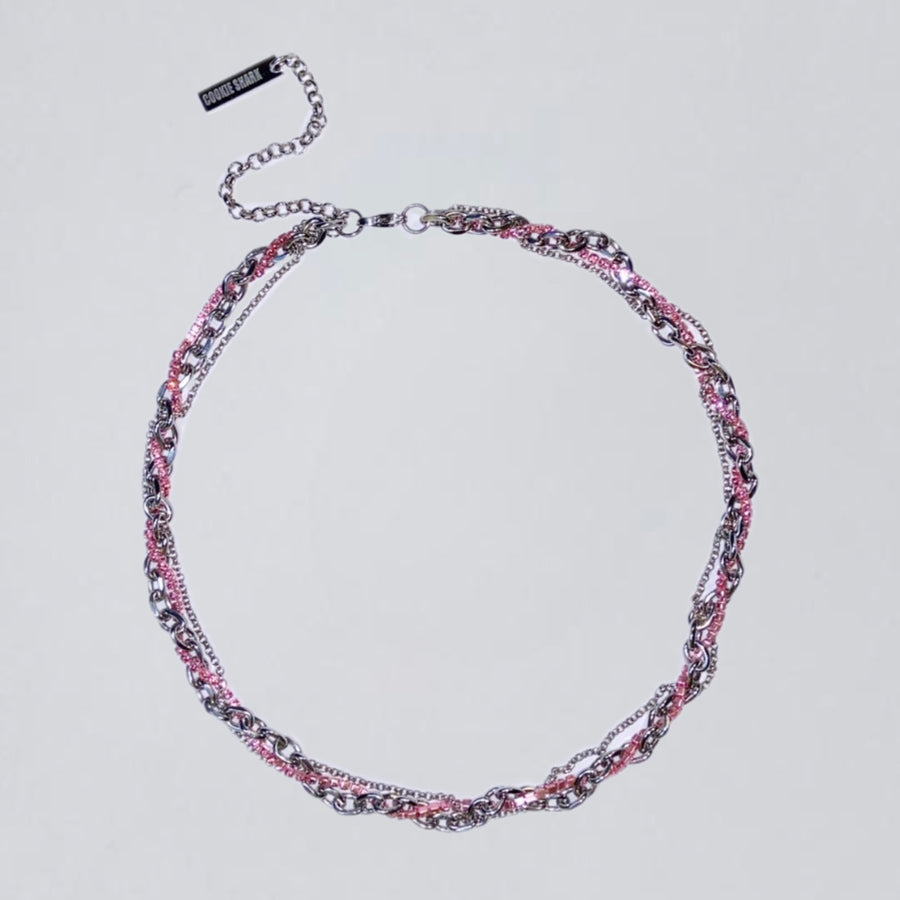 ENTRACLED NECKLACE - Light Pink
