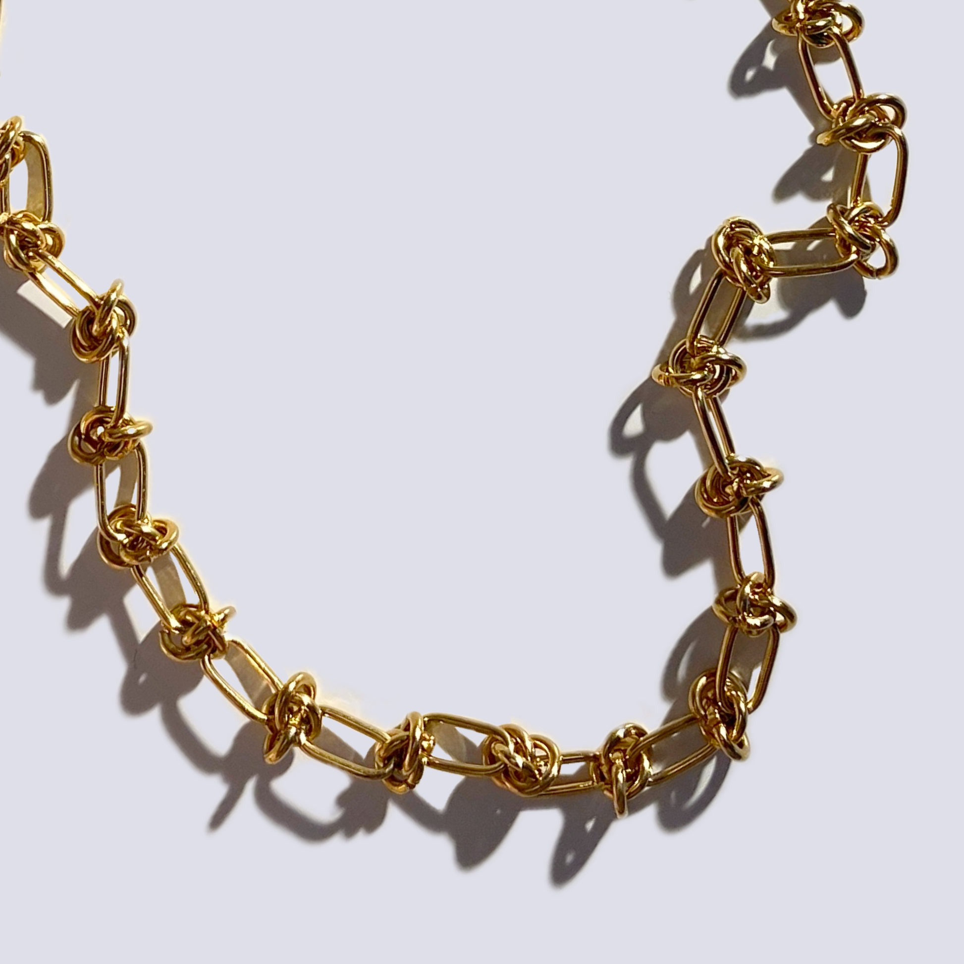 Gold barbed wire on sale necklace