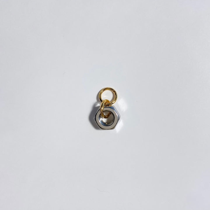 PENDANT NUT PAMPILLE - Silver &amp; Gold