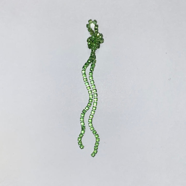 PAMPILLE NOEUD STRASS - Peridot